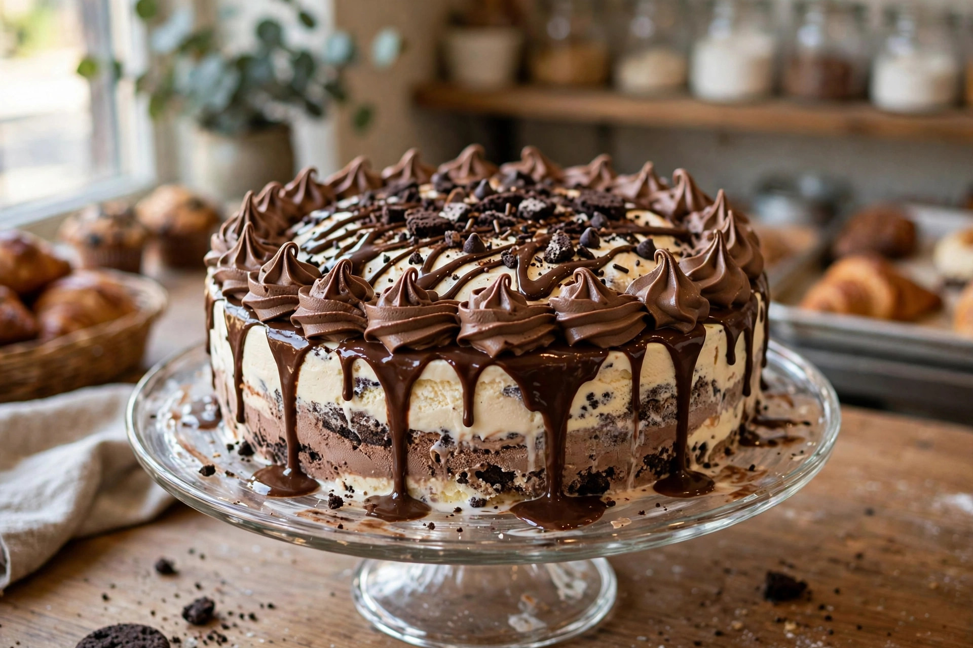 DQ cakes category - decorated ice cream cake with soft serve layers