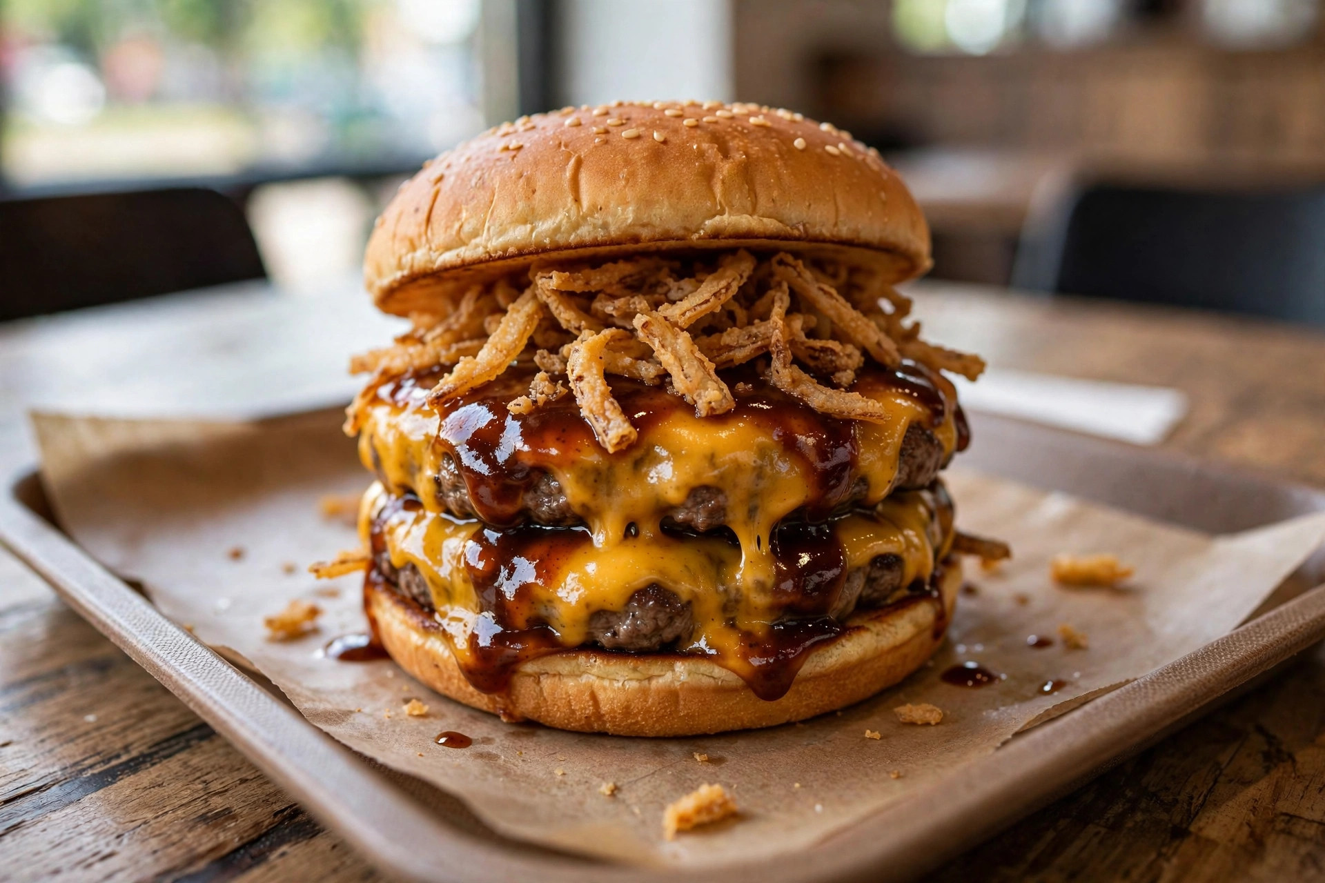 BBQ Smokehouse Cheddar Stackburger