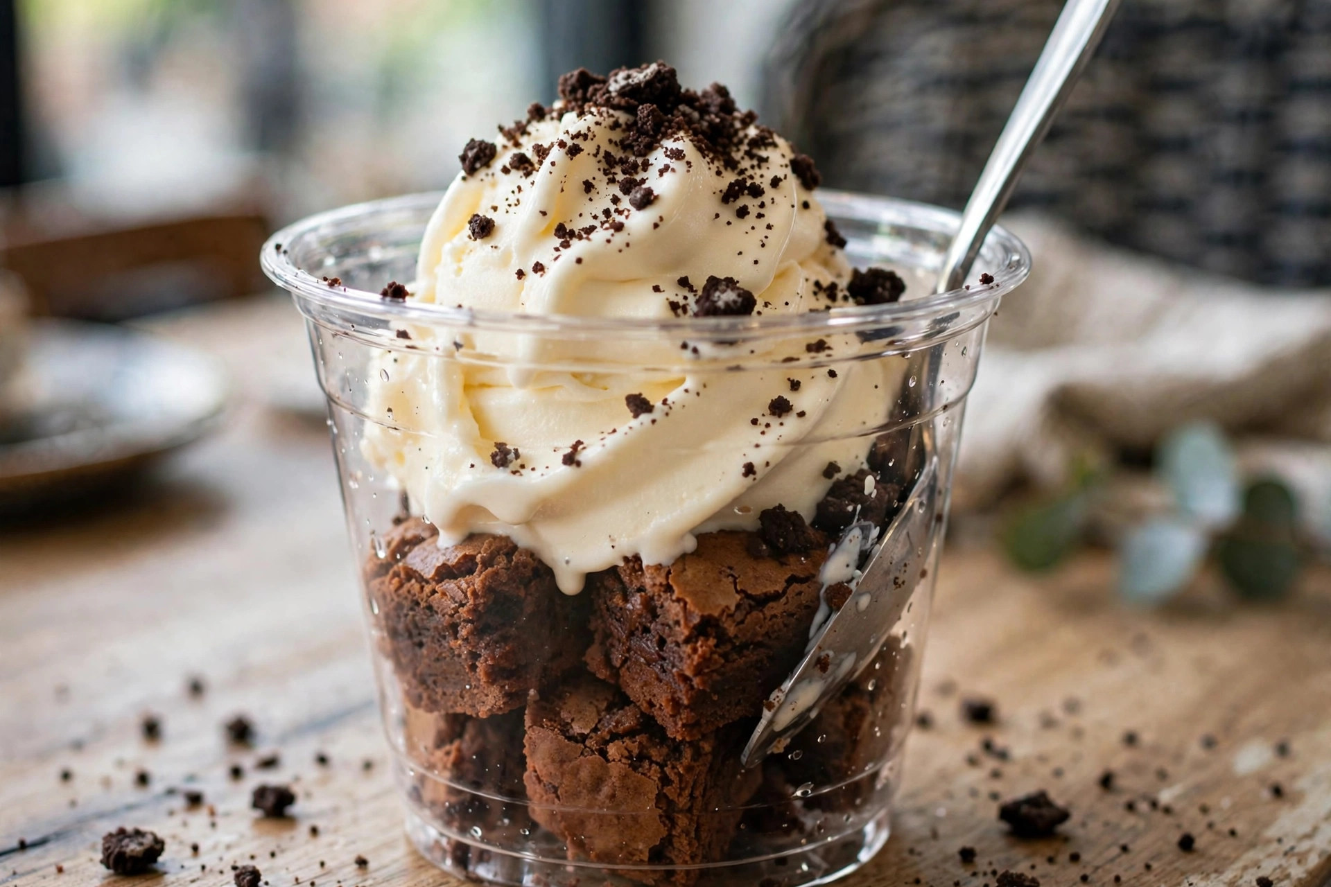 Brownie and OREO Cupfection warm brownie dessert cup