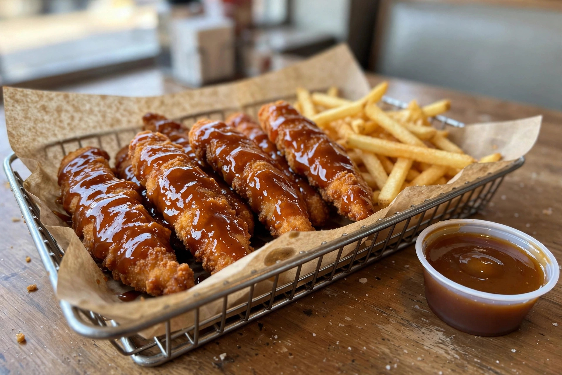 Honey BBQ Sauced and Tossed Basket, 6 pieces