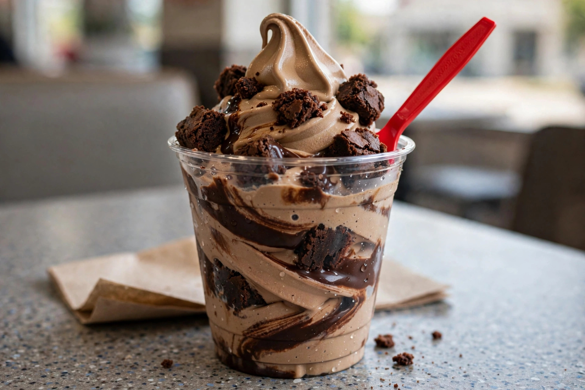 Mocha Brownie Mudslide Blizzard Treat