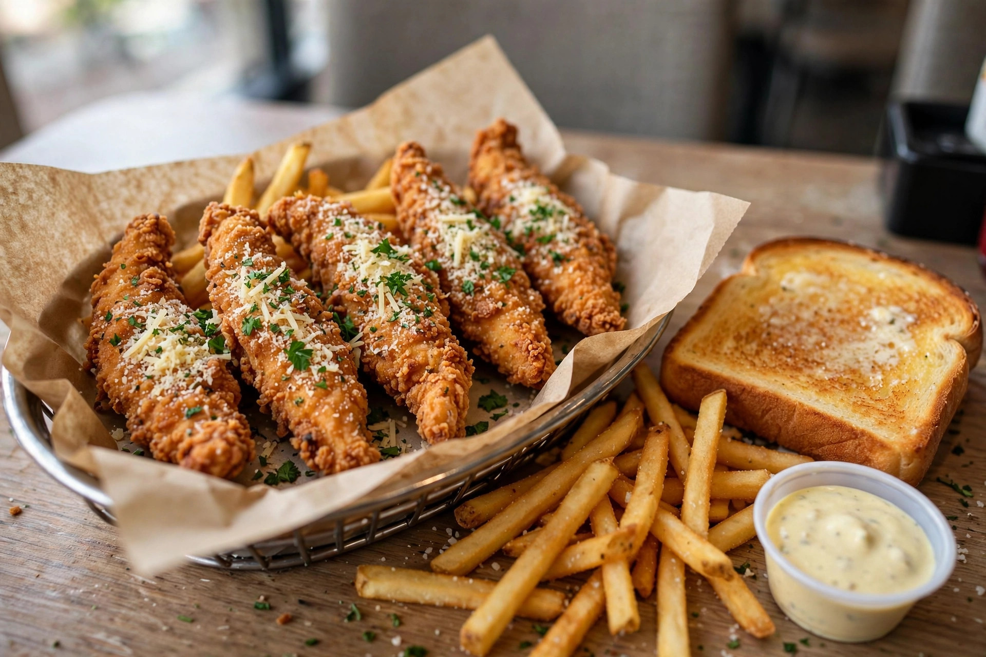 Parmesan Garlic Sauced and Tossed Basket, 6 pieces
