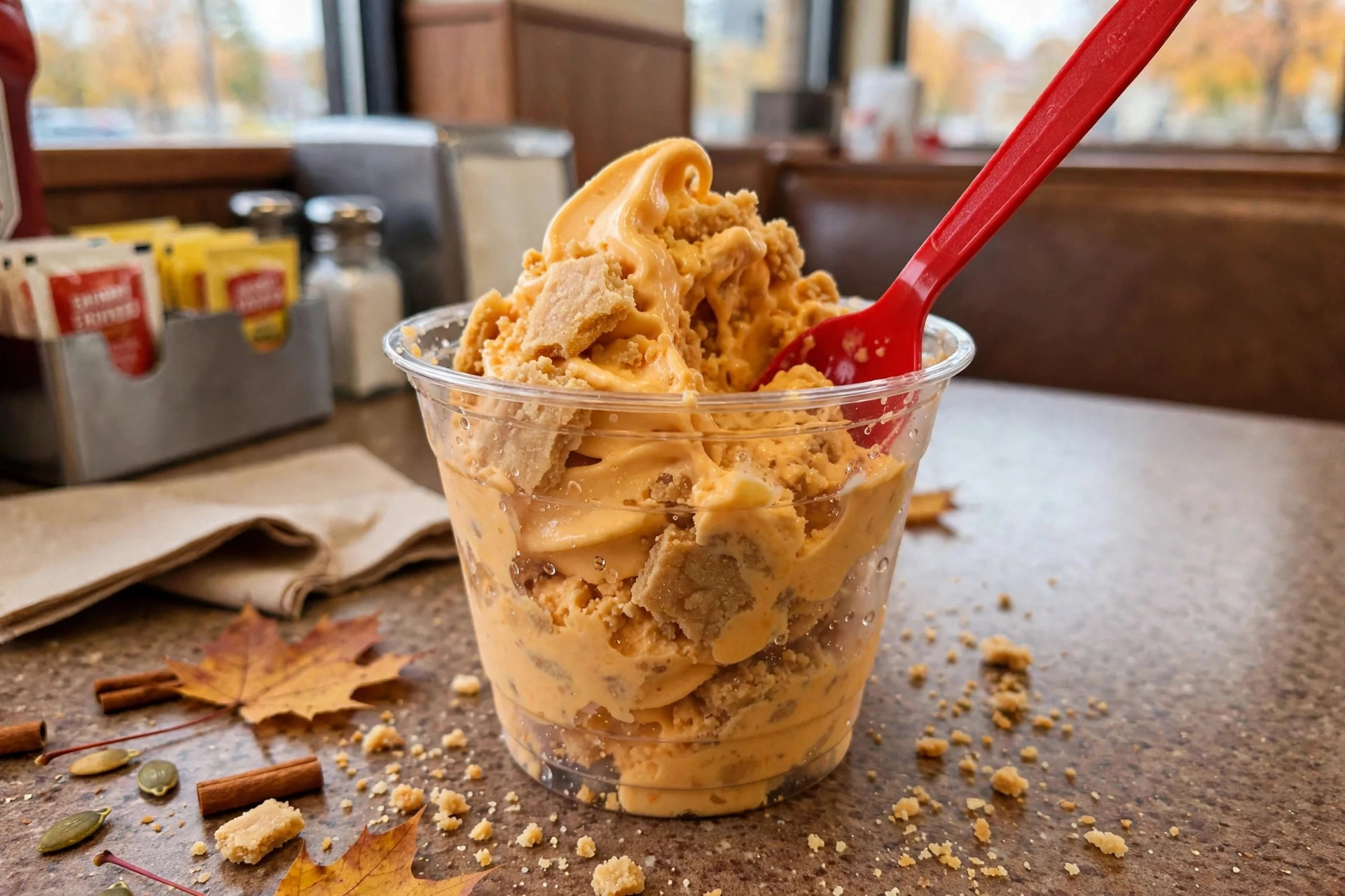 Pumpkin Pie Blizzard - seasonal fall flavor