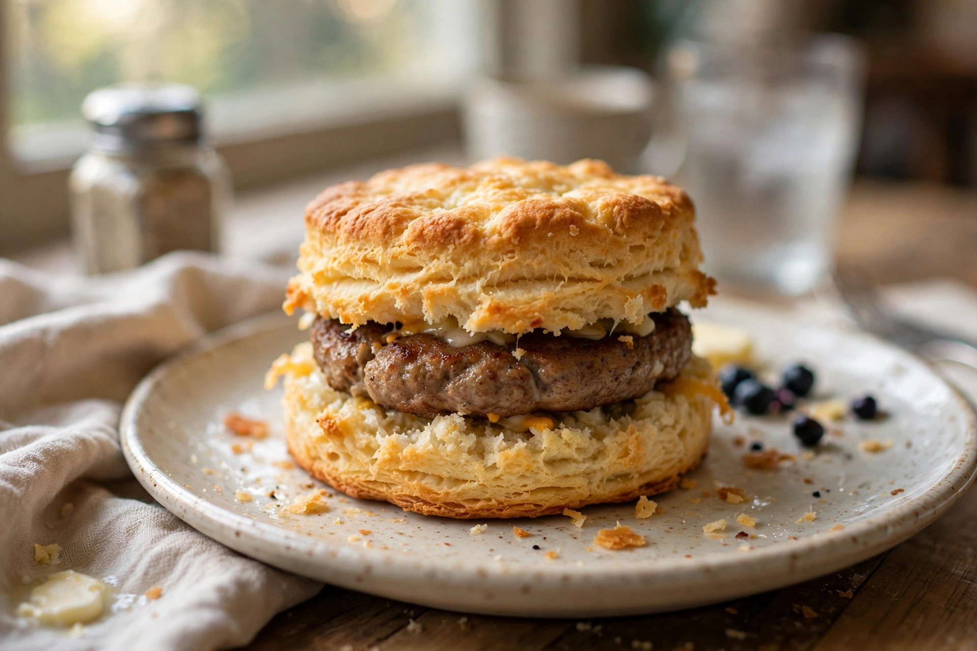 Sausage Biscuit Sandwich