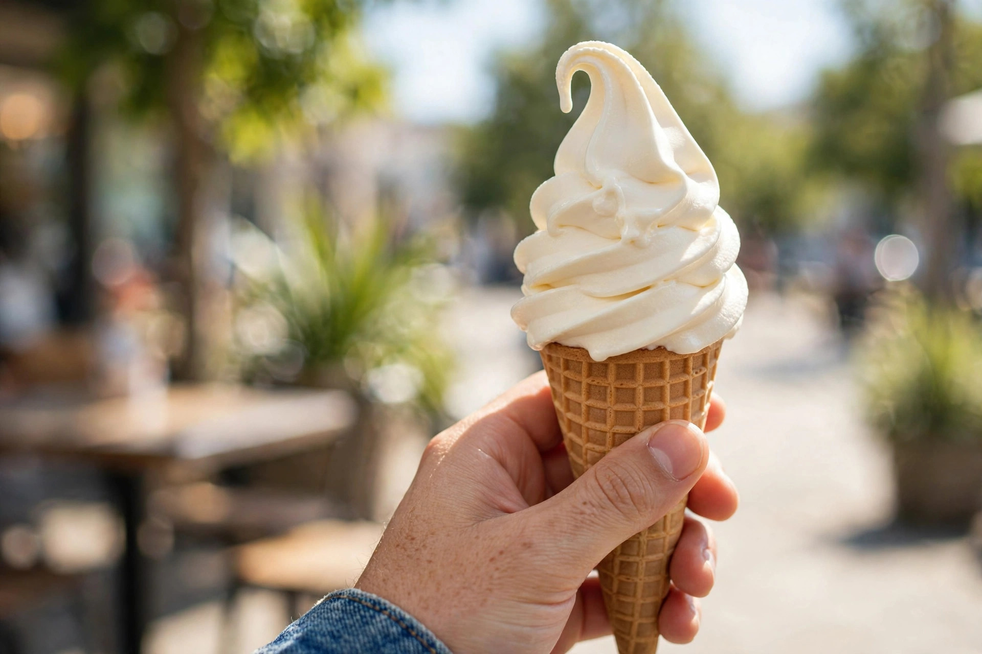 Vanilla Cone with the DQ curl